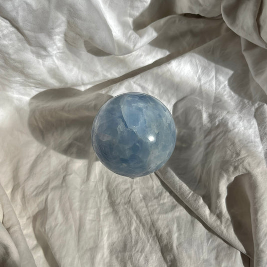 Blue Calcite Sphere 7.5cm